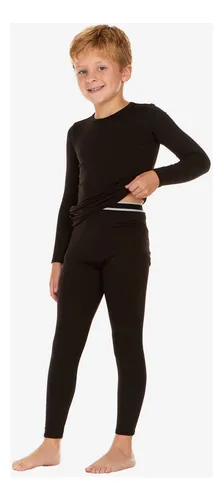 Remera térmica de niña / niño - NEGRO - Image 3